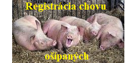 chov ošípaných registrácia - web